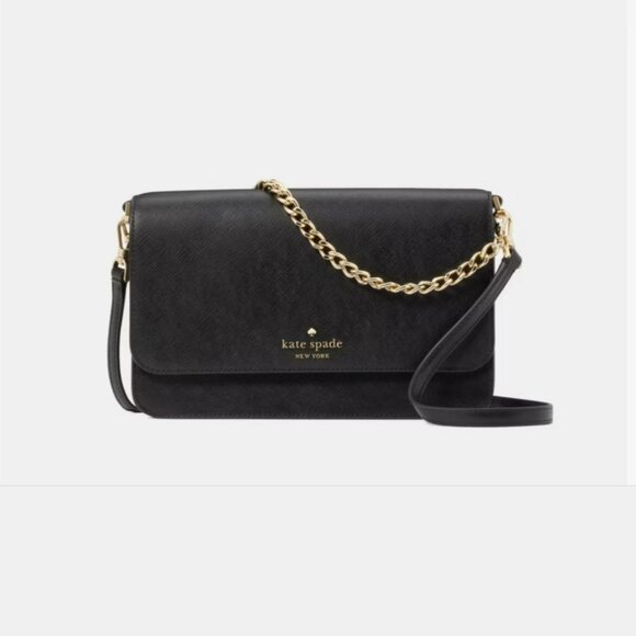 NWT Kate Spade 2pc. Madison Medium Crossbody & Card Holder Bundle - Black - Picture 2 of 12